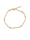 Pulseira Snake com Bolinhas Dourada 18k