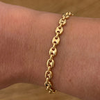 Pulseira Elo Mariner Dourada 18k