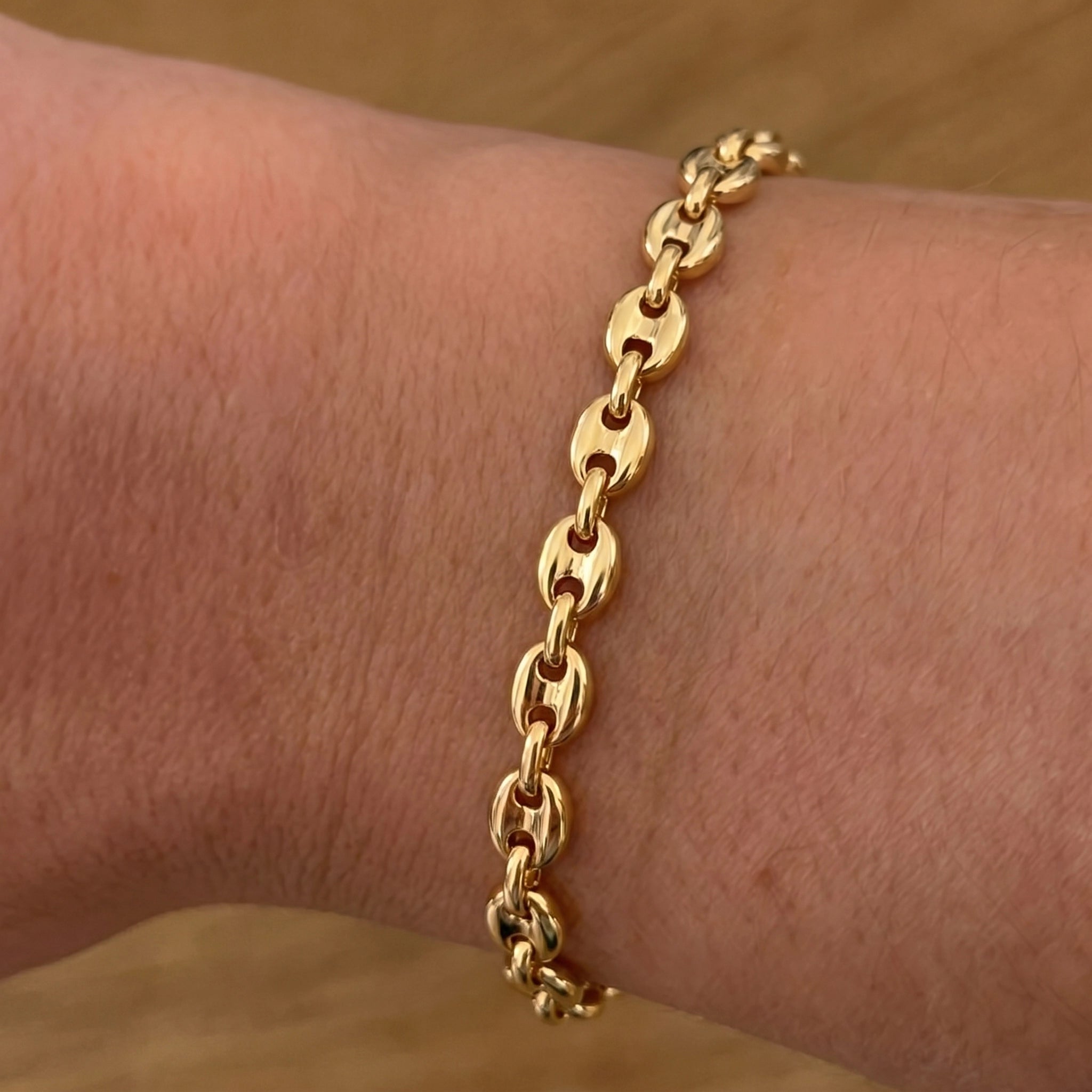 Pulseira Elo Mariner Dourada 18k
