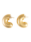 Brinco Chunky Espiral Dourado 18k