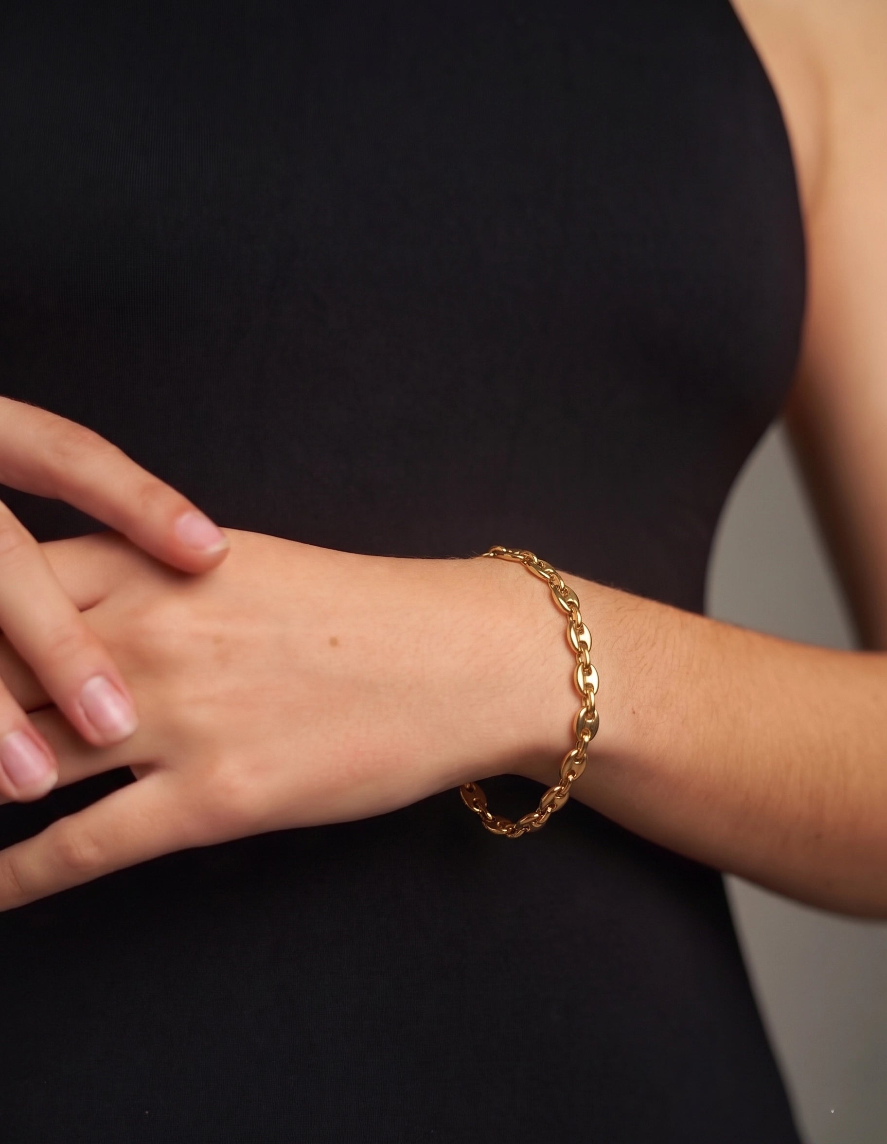 Pulseira Elo Mariner Dourada 18k