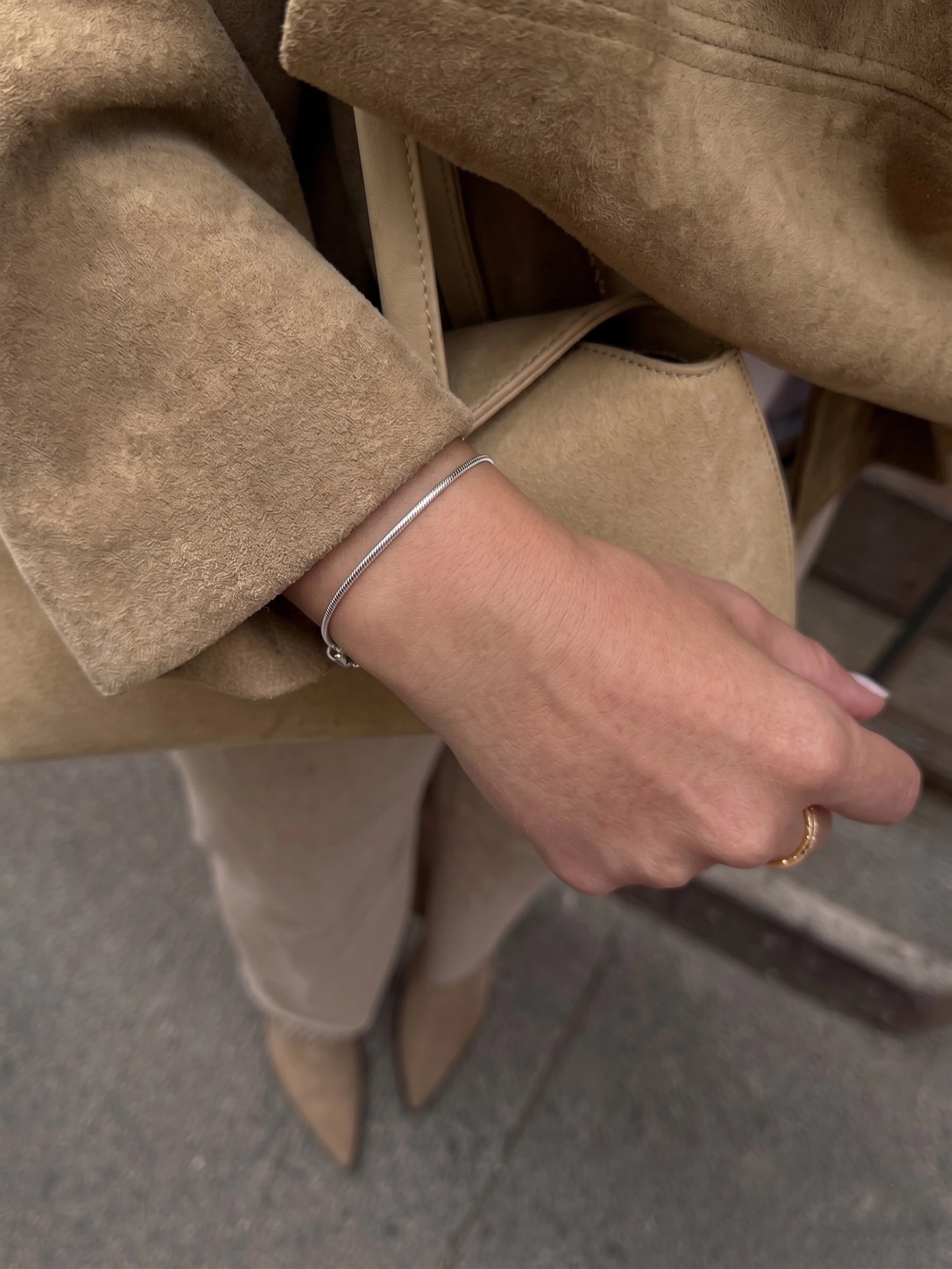 Pulseira Snake Slim Prata